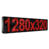Wyświetlacz tekstowy LED 1280/320 (kolor czerwony)