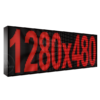 Wyświetlacz tekstowy LED 1280/480 (kolor czerwony)
