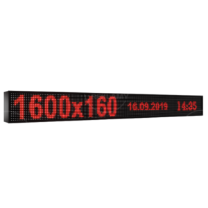 Wyświetlacz tekstowy LED 1600/160 (kolor czerwony)