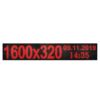 Wyświetlacz tekstowy LED 1600/320 (kolor czerwony)