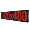 Wyświetlacz tekstowy LED 1920/480 (kolor czerwony)