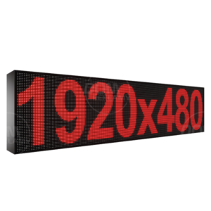 Wyświetlacz tekstowy LED 1920/480 (kolor czerwony)
