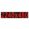 Wyświetlacz tekstowy LED 2240/480 (kolor czerwony)
