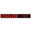 Wyświetlacz tekstowy LED 2560/320 (kolor czerwony)