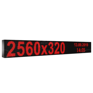 Wyświetlacz tekstowy LED 2560/320 (kolor czerwony)