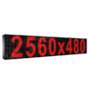 Wyświetlacz tekstowy LED 2560/480 (kolor czerwony)