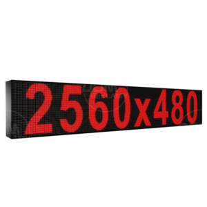 Wyświetlacz tekstowy LED 2560/480 (kolor czerwony)
