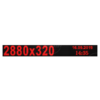 Wyświetlacz tekstowy LED 2880/320 (kolor czerwony)