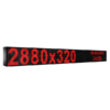Wyświetlacz tekstowy LED 2880/320 (kolor czerwony)