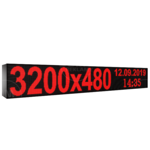 Wyświetlacz tekstowy LED 3200/480 (kolor czerwony)