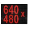 Wyświetlacz tekstowy LED 640/480 (kolor czerwony)
