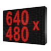 Wyświetlacz tekstowy LED 640/480 (kolor czerwony)