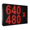 Wyświetlacz tekstowy LED 640/480 (kolor czerwony)