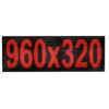 Wyświetlacz tekstowy LED 960/320 (kolor czerwony)
