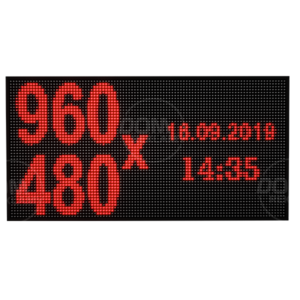 Wyświetlacz tekstowy LED 960/480 (kolor czerwony)