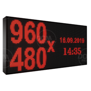 Wyświetlacz tekstowy LED 960/480 (kolor czerwony)
