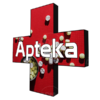 Krzyż apteczny 576x576mm P6 RGB 1-stronny wewnętrzny